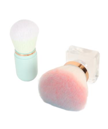 Professional Liquid Foundation Brush - Soft Dense Hair Capsule Shaped Tool in Blue & Pink for Flawless Makeup Application - Buy Online on GoSupps.com