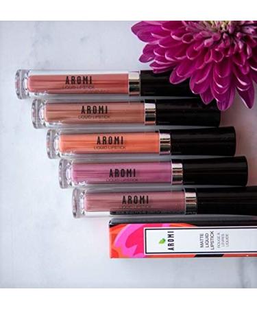 Aromi Liquid Lipstick - Dark Pink Matte Vegan Lipstick (Pink Rosette) - Buy Online on GoSupps.com