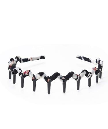 Frcolor Bohemia Headband - Plastic Teeth Comb Hair Accessories for Women & Girls - Shark Tooth Fabric Hair Tie - Buy Online on GoSupps.com