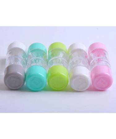 Buy Healifty 4-Piece Mini Travel Contact Lens Storage Container Set - RGP Hard Cases in Pink White Blue & Green - Perfect for Christmas & International Shipping - Buy Online on GoSupps.com