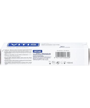 Vitis Whitening Toothpaste 100ml - Brighten Your Smile | International Shipping Available - Buy Online on GoSupps.com