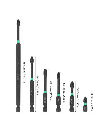 6-Piece Strong Magnetic Screwdriver Bit Set - Non-Slip Replacement Bits for Woodworking - Buy Online on GoSupps.com