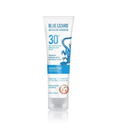 BLUE LIZARD Australian Sunscreen  Sensitive SPF 30+  5-Ounce