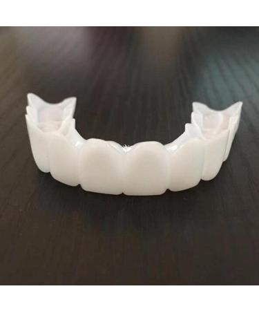 10 Set Resin Teeth Veneers - Comfortable Removable Upper Dentures | Reusable Tooth Covers - Buy Online on GoSupps.com