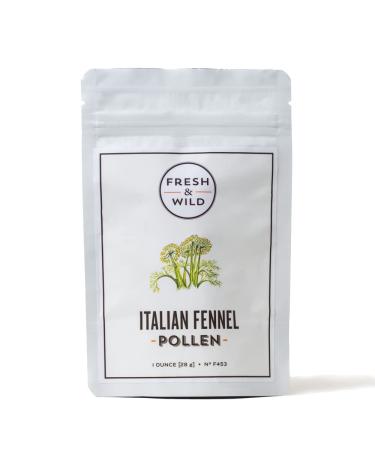 Fresh & Wild | Wild Italian Fennel Pollen | Vegan, Gluten-Free | Great with Rice, Pasta, Risotto, Marinades, Meat & Fish, or Even Sauces | 1 oz | Gourmet, Chef-Inspired Ingredients