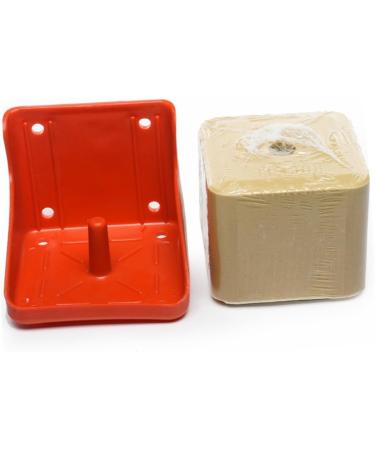 1pc Cattle and Sheep Lick Brick Box Auto Feeder Feeding Bowl Livestock Feeder Bracket Dedicated - Buy Online on GoSupps.com