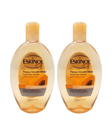 Lot of 2 Eskinol Naturals Papaya Facial Cleanser 7.6 Oz - 225 ml Bottle