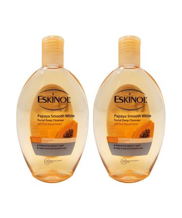 Lot of 2 Eskinol Naturals Papaya Facial Cleanser 7.6 Oz - 225 ml Bottle