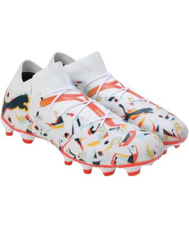 PUMA Men's Future 7 Match Creativity FG/AG Soccer Shoes - White Ocean Tropic Turquoise - Size 43 EU - International Shipping Available - Buy Online on GoSupps.com