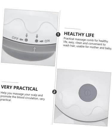 TOVINANNA 2 STK Electric Shampoo Brush - Silicone Scalp Massage Tool for Hair Washing & Care - Handheld Hair Massage Device - Buy Online on GoSupps.com