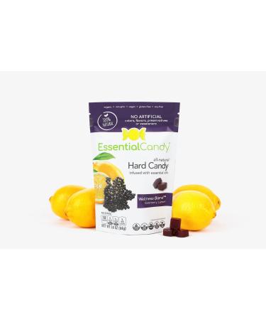 Organic Wellness Blend Hard Candy - Elderberry Schisandra Berry Lemon Rosehips - Immune Support & Reflux Relief - 24 Count - All-Natural, Gluten-Free, Non-GMO, Vegan - Buy Online on GoSupps.com