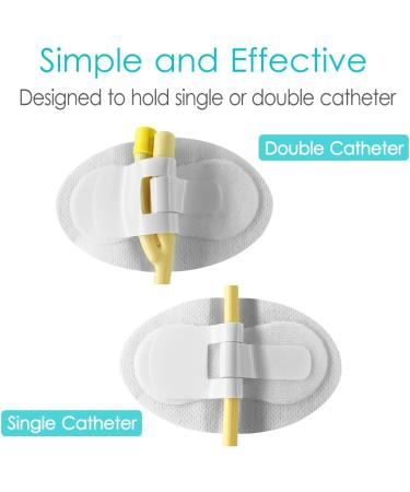 Foley Catheter Stabilization Device & Leg Bag Holder - 5PCS | Urinary Legband Sticker for Feeding Tube | Breathable Foam | Anchor Hook & Loop Adhesive | Individually Packaged - Buy Online on GoSupps.com