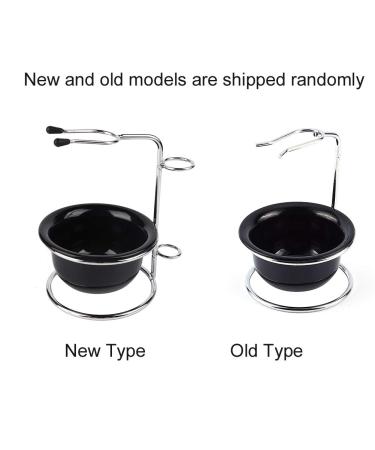 Premium Stainless Steel Shaving Brush Holder & Razor Stand Set for Men - Black Soap Dish Included | International Shipping Available - Buy Online on GoSupps.com