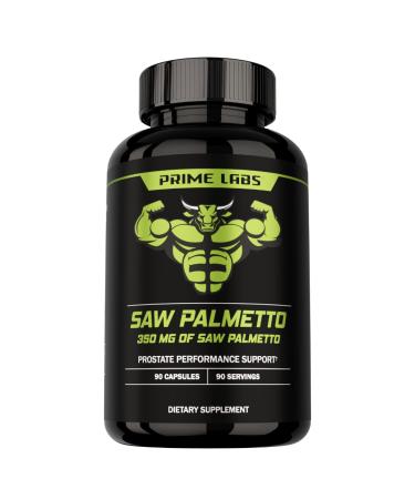 Prime Labs Saw Palmetto for Men - Prostate & Urinary Health Supplement Hair Loss Support DHT Blocker - 20:1 High-Potency 350mg of Saw Palmetto Extract per Serving - 90 Capsules / 90-Day Supply 90 Count (Pack of 1)