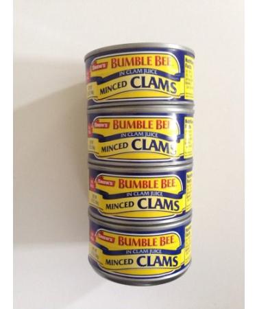 Snow's Bumble Bee Minced Clams 4 Pack