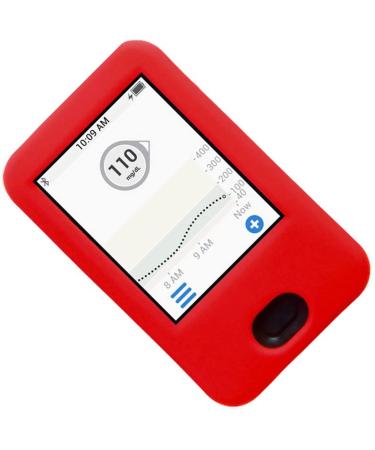 SNK (Red) Premium Silicone Case for Dexcom Receiver G6 CGM (Continuous Glucose Monitoring)