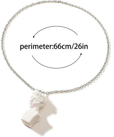 Oralgos Fashionable Sculptural Necklace | Unique Statement Jewelry for Women & Girls | Stylish Sweater Chain - Buy Online on GoSupps.com