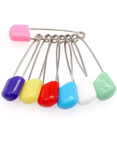 Supvox 50 Pcs Plastic Head Baby Diaper Safety Pins Baby Safety Pins Diaper Pins Safety Locking Baby Cloth Diaper Nappy Pins - Buy Online on GoSupps.com