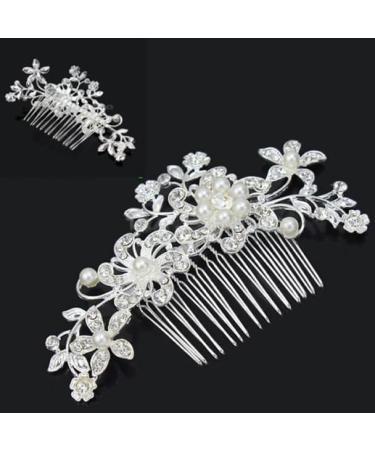 Bridal Hair Accessories bridesmaid hair accessories Pearl Wedding Hair Accessories Crystal Bridal Hair Piece Bridal Hair Accessories Fashion Retro Elegant Ladies Hair Accessories - Buy Online on GoSupps.com