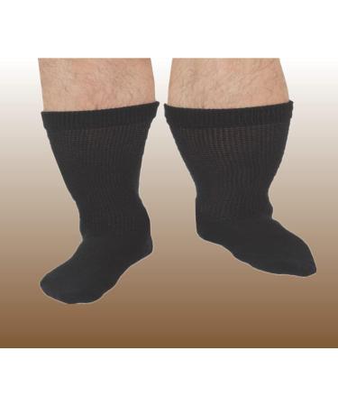 Extra Wide Socks for Lymphedema, Diabetic, and Bariatric - Stretchable up to 30 inches - 3 Pairs - Buy Online on GoSupps.com