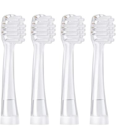 SEAGO SG602 SG902 Replacement Brushes - 4 Soft Plug Heads for Baby Sonic Electric Toothbrush (Ages 18-36 Months) - Buy Online on GoSupps.com