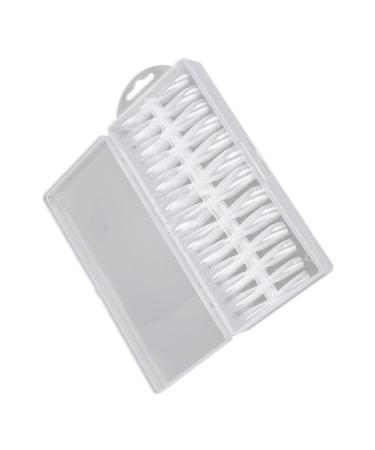 1 Set Transparent Nail False Nails Artificial Fingernails Coffin Nails Tips Press on Nails Fake Art Nails False Nails Tips Coffin Natural False Nails Tips French Nail Tips Manicure