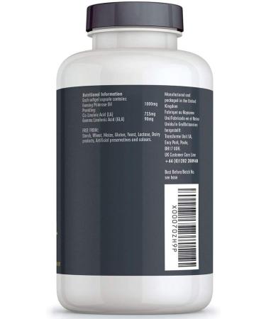 Transforme Evening Primrose Oil 1000mg Capsules | Cold Pressed High Potency | 360 Omega 6 Softgels with GLA | 360 Count - Buy Online on GoSupps.com