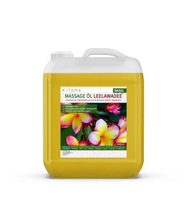 KitaMa massage oil aroma leelawade frangipani - body oil for massages - care oil - aroma oil - nourishing relaxation oil - Thai - 5000ml (5 -liter) Frangipani (Leelawadeee) 5 l (1 Pack)