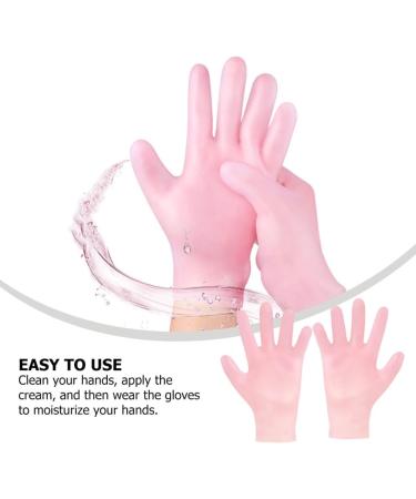 Healeved 1 Pair Whitening Moisturizing Gloves Dry Skin Gloves White Gloves Men Heel Moisturizing Gloves Cotton Gloves Mini Bottle Portable Lotion Dry Rough Skin Glove Sebs Soft Pink - Buy Online on GoSupps.com