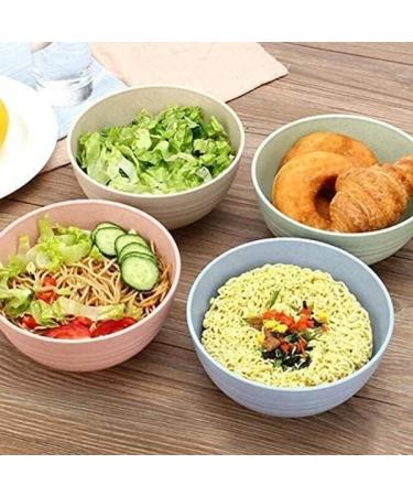 Wheat Straws Dinnerware Sets Unbreakable Reusable Lightweight Bowls Cups Plates Tableware Kitchen Cutlery Set - Buy Online on GoSupps.com