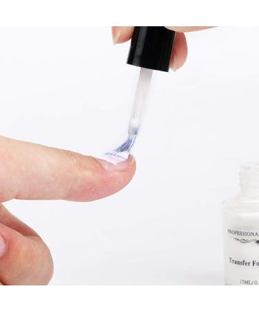 Nail Art Glue - 15ml White Star Gel for Foil Sticker Transfer & Decoration - Buy Online on GoSupps.com