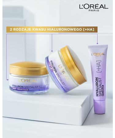 L'Or al Paris Hyaluron Specialist Night Cream 25+ | Moisturizing Face Cream with Dual Hyaluronic Acid | 50ml - Hydrate & Revitalize Your Skin - Buy Online on GoSupps.com