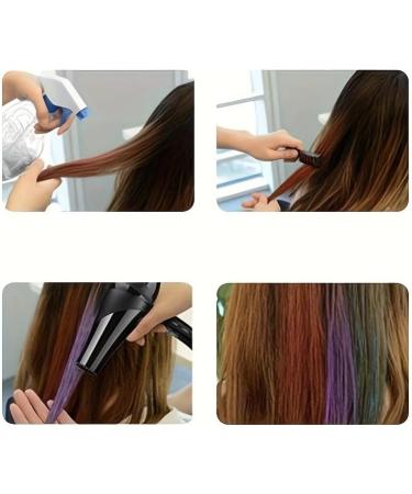 10 Colors Temporary Hair Chalk Comb Set for Girls Non-Toxic Easy Washable Hair Dye Colourful Hair Dyeing Kit with Disposable Haircolor Sticks Hair Chalk Powder and Comb - Buy Online on GoSupps.com