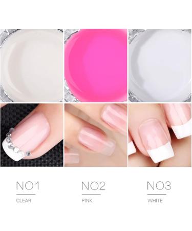 3 Colors Quick Uv Builder Gel Nail Extension Gel Nail Strengthen Uv Gel Nail Art Manicure Set Crystal Enhancement Gel For Professional gel nai - Buy Online on GoSupps.com