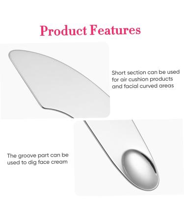 OHPHCALL 5pcs Cosmetic Plate Mixing Spatula Makeup Plate Spatula Makeup Palette Silver Stainless Steel 1 g (Pack of 1) Silverx5pcs - Buy Online on GoSupps.com