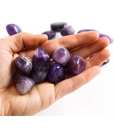 300g 15mm-20mm Natural Dream Amethyst Tumbled Stone Rough Gravels Can be Used for ningxiao - Buy Online on GoSupps.com
