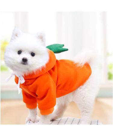 Xiaoyu Dog Hoodies - Warm Sweatshirt Coat for Puppies | Autumn Winter Pet Clothing with Fruit Hood & Carrot Design - Buy Online on GoSupps.com