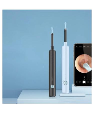 Earwax remover with 1080P high-definition earwax remover set ear cleaner with camera and light ear cleaner set with 6 ear spoons X3 Black (Chinese)