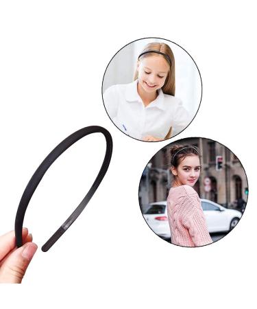 6 Pack Plastic Headbands - Unisex DIY Teeth Comb Hairbands in Black | Perfect for All Hair Types - Buy Online on GoSupps.com
