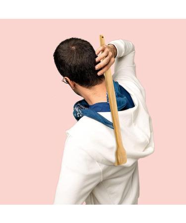 Gita Wooden Back Scratcher - Manual Back Massage Tool with Long Handle (39.6 cm) - 2 Pieces for Ultimate Body Relaxation - Buy Online on GoSupps.com