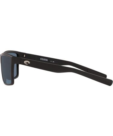 Costa Del Mar Men's Rinconcito Sunglasses - Matte Black/Grey Polarized-580p 60mm - Buy Online on GoSupps.com