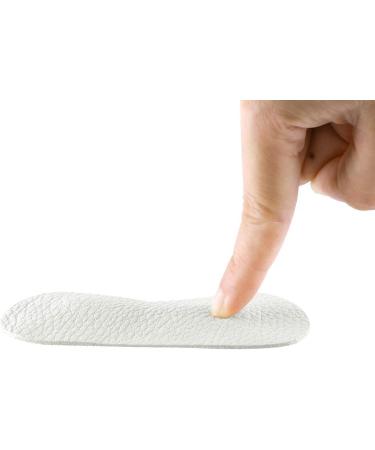uxcell Women Self-Adhesive Leather Heel Pad Insoles - White 6 Pairs for Comfort and Support - Buy Online on GoSupps.com