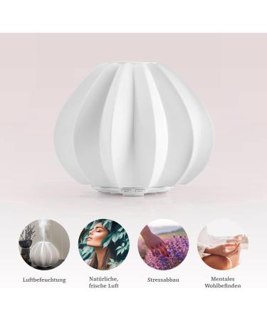 Astalea Aroma Diffuser for Essential Oils - 100ml White Ceramic Ultrasonic Humidifier & Air Freshener - Automatic Fragrance Diffuser for Home & Room Scent - Buy Online on GoSupps.com