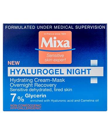 Mixa Hyalurogel Hydrating Cream Mask Overnight Recovery 50ml