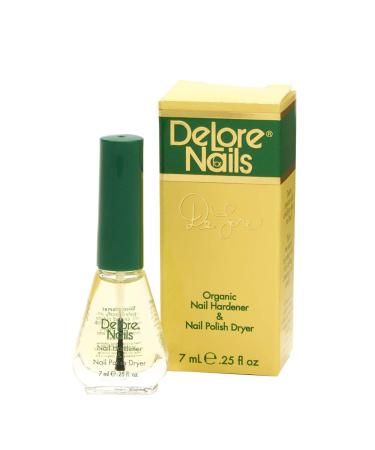 Delore Nail Hardener & Polish Dryer 0.25oz (Pack of 2) - Fast Drying Formula - Buy Online on GoSupps.com