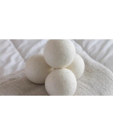 Eco-Friendly Reusable Handmade Wool Dryer Balls - Natural Fabric Softener Set of 3 - Buy Online on GoSupps.com