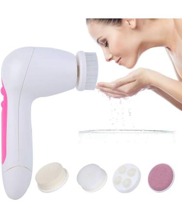 5-in-1 Multifunctional Cleaning Brush | Electrical Facial Cleansing & Blackhead Remover Tool | Skin Beauty Pore Cleanser - Shop Now - Buy Online on GoSupps.com