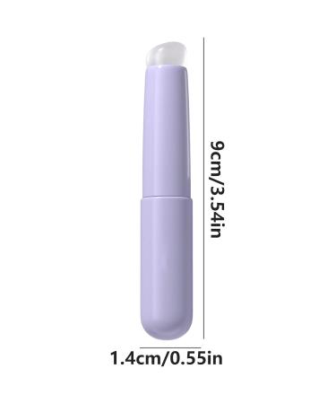 WPSAGEK Purple Lip Brush - Soft Silicone Angled Applicator for Lipstick Lip Balm & Gloss Reusable & Multifunctional - Buy Online on GoSupps.com