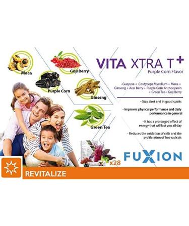 Zeal by Fuxion Vita Xtra T - Natural Herbs & Fruits Clean Energy Drink with Natural Caffeine - 28 ct Pouch - Buy Online on GoSupps.com