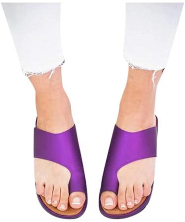 BestWalk Bunion Sandals Orthopedic Premium Toe Corrector Sandals (Purple 9) Purple 9